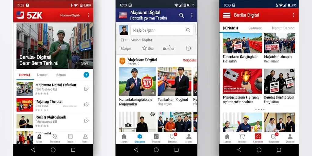 Antarmuka aplikasi 5ZK yang modern dan mudah digunakan.