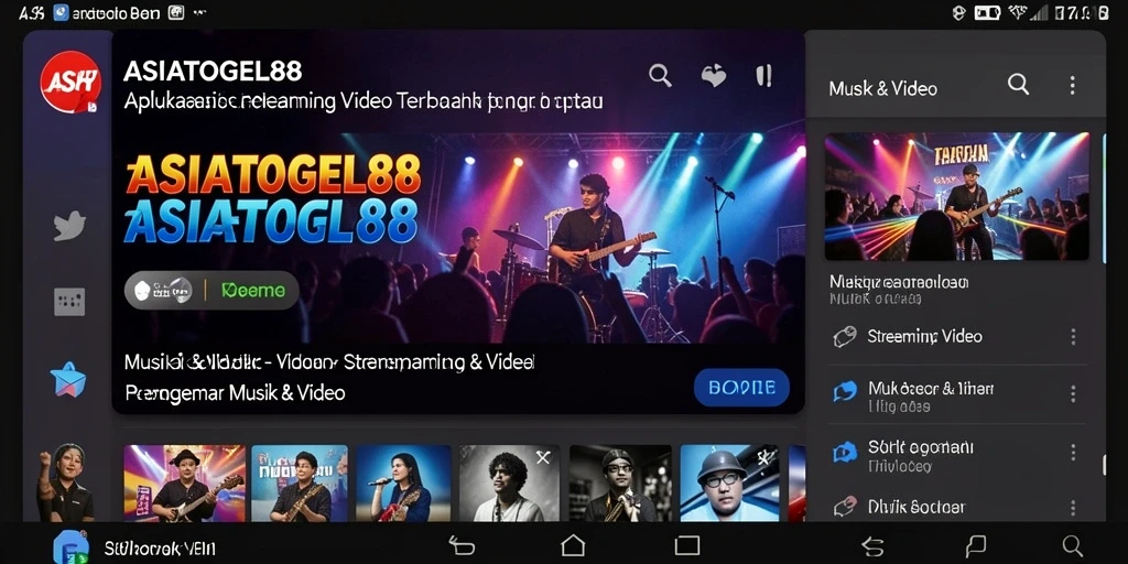 Tampilan antarmuka ASIATOGEL88 yang menarik dan intuitif untuk Streaming Video.
