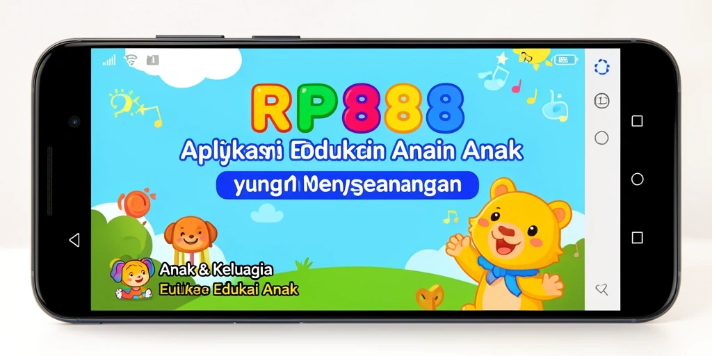 Tampilan antarmuka RP888 yang menarik untuk belajar anak.